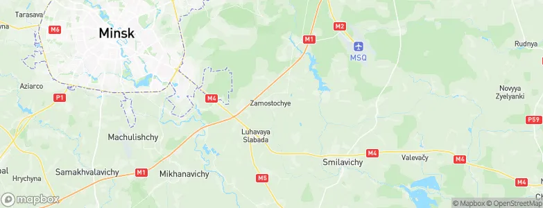 Zamostochye, Belarus Map