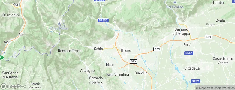 Zanè, Italy Map