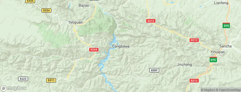 Zangbawa, China Map