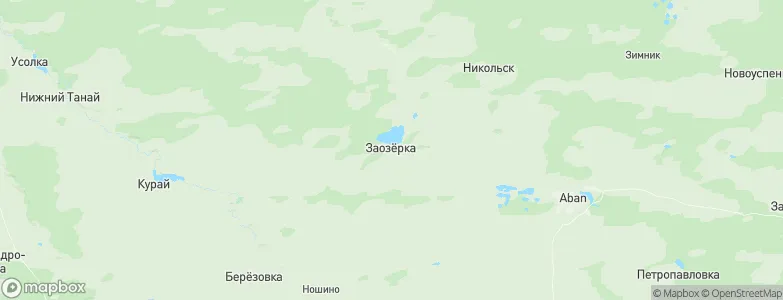 Zaozerka, Russia Map