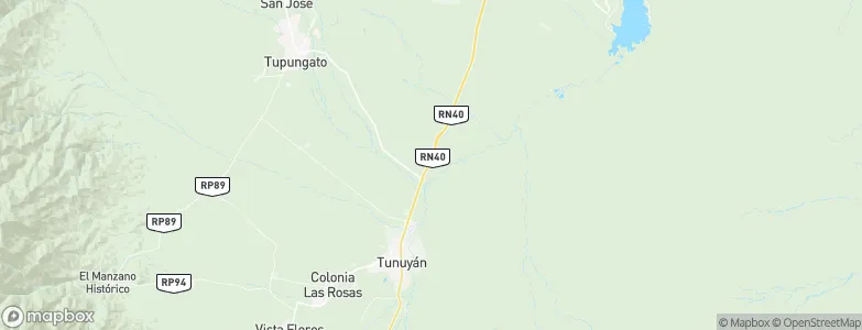 Zapata, Argentina Map