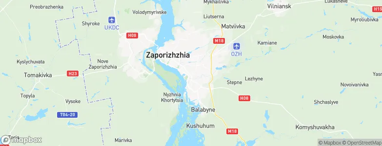 Zaporizhia, Ukraine Map