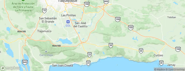 Zapotlanejo, Mexico Map
