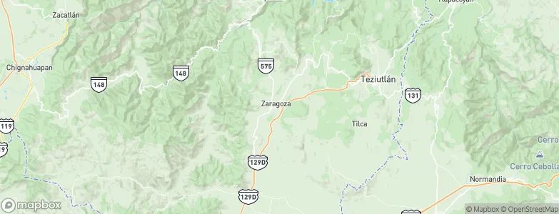 Zaragoza, Mexico Map