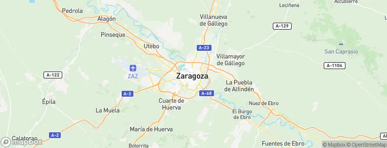 Zaragoza, Spain Map
