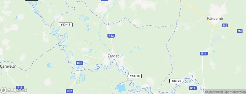 Zardab Rayon, Azerbaijan Map