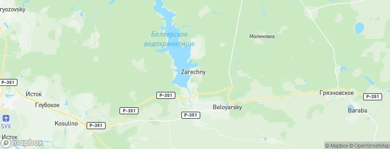 Zarechnyy, Russia Map