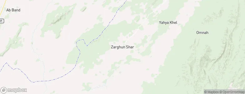 Zarghūn Shahr, Afghanistan Map