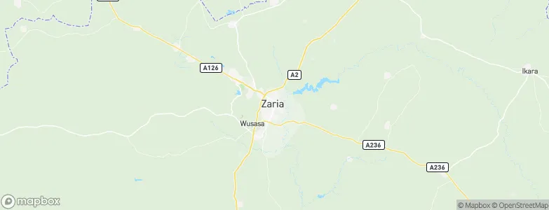 Zaria, Nigeria Map