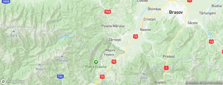 Zarnesti, Romania Map