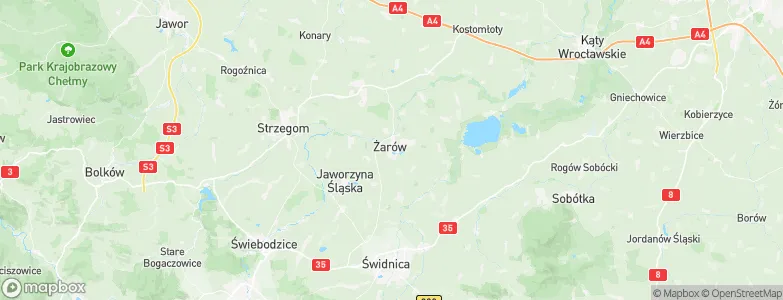 Żarów, Poland Map