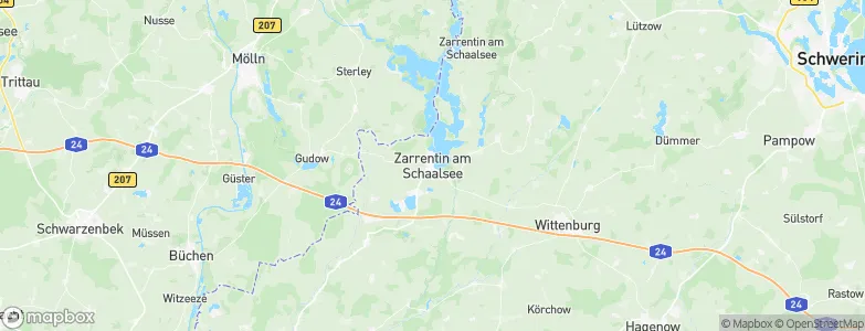 Zarrentin, Germany Map