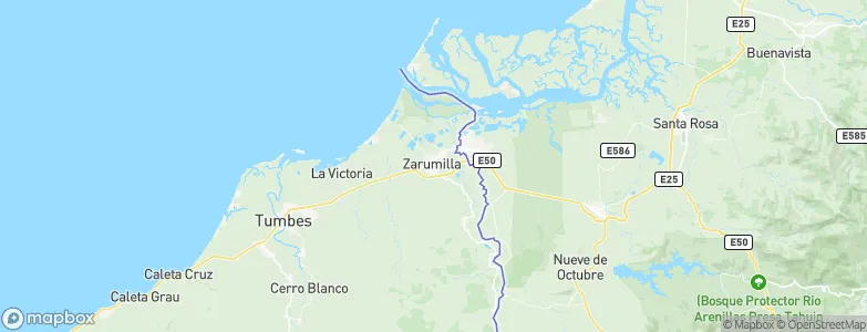 Zarumilla, Peru Map