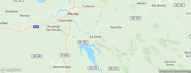 Zarza de Alange, Spain Map