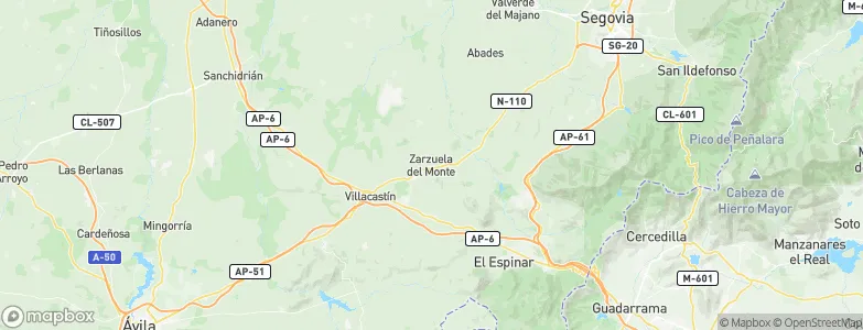 Zarzuela del Monte, Spain Map