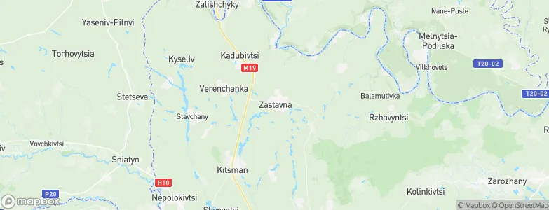Zastavna, Ukraine Map