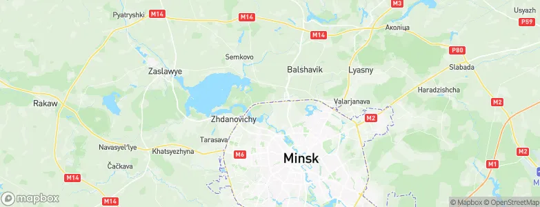 Zatsen’, Belarus Map