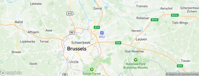 Zaventem, Belgium Map