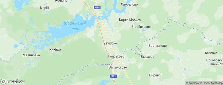 Zavidovo, Russia Map