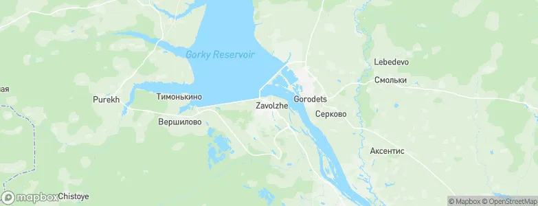 Zavolzh'ye, Russia Map