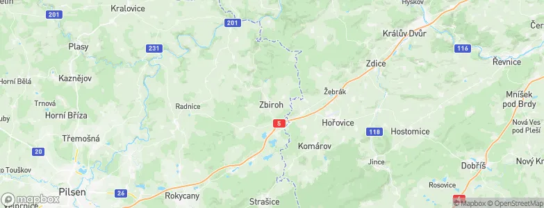 Zbiroh, Czechia Map