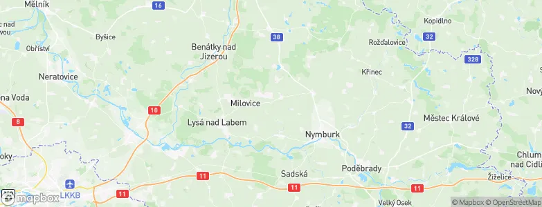 Zbožíčko, Czechia Map