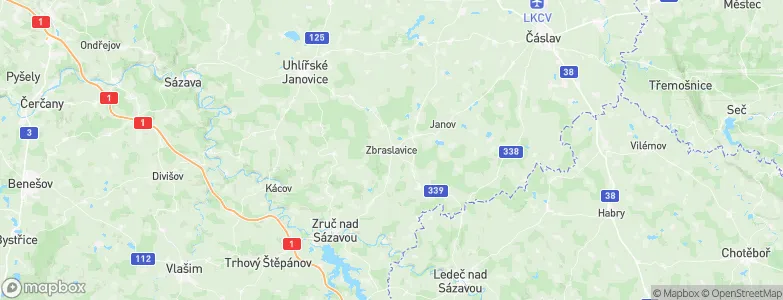 Zbraslavice, Czechia Map