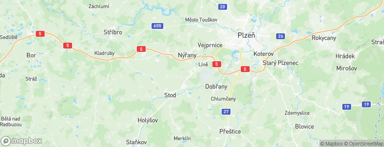 Zbůch, Czechia Map