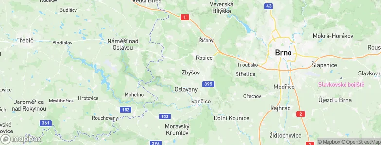 Zbýšov, Czechia Map