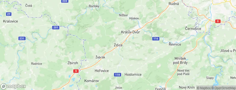Zdice, Czechia Map