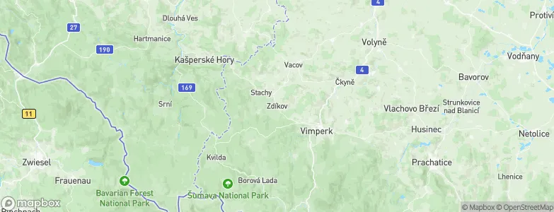 Zdíkov, Czechia Map