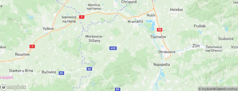 Zdounky, Czechia Map