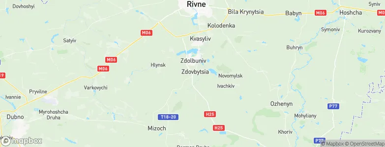 Zdovbytsya, Ukraine Map