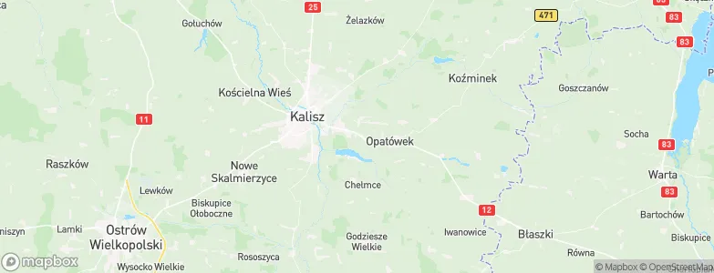 Zduny, Poland Map
