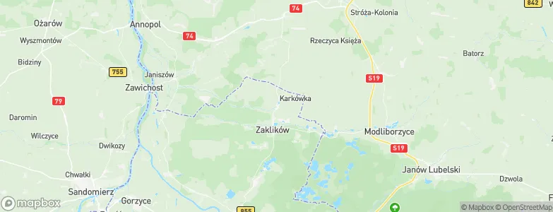 Zdziechowice Drugie, Poland Map