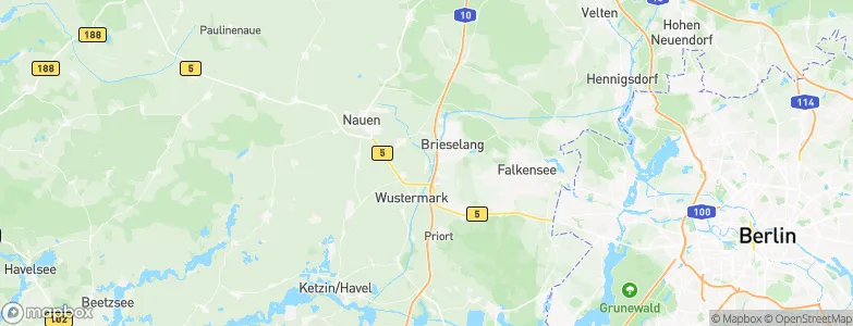 Zeestow, Germany Map