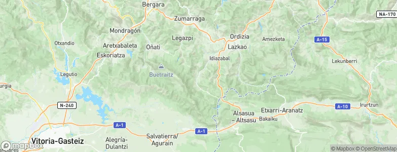 Zegama, Spain Map
