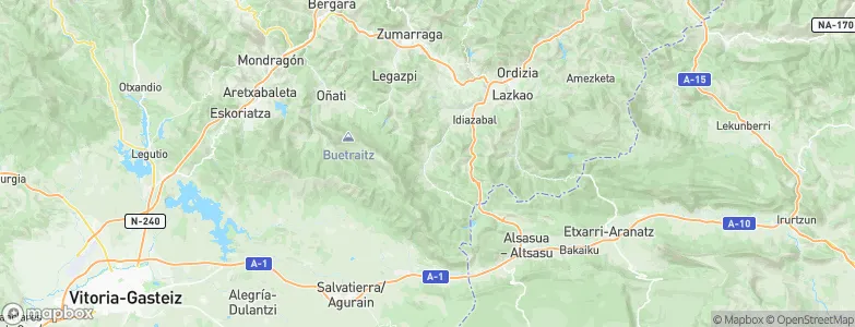 Zegama, Spain Map