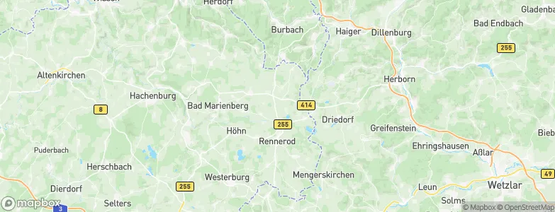 Zehnhausen bei Rennerod, Germany Map