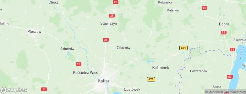 Żelazków, Poland Map