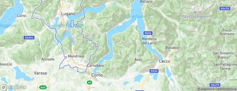 Zelbio, Italy Map