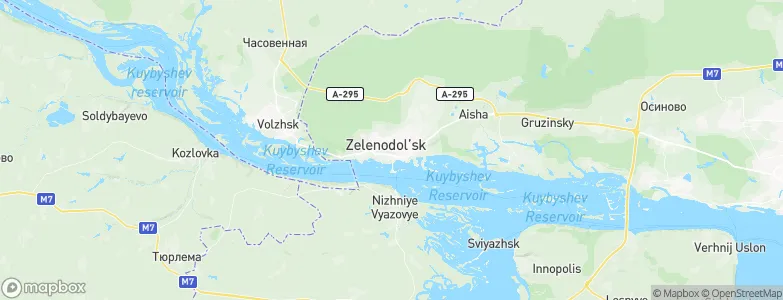 Zelenodolsk, Russia Map