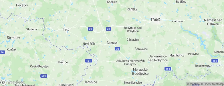 Želetava, Czechia Map