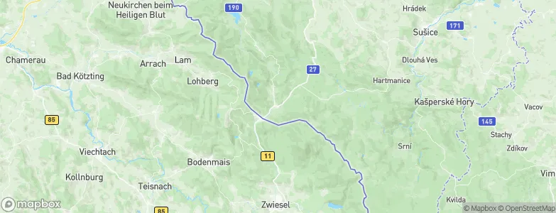 Železná Ruda, Czechia Map