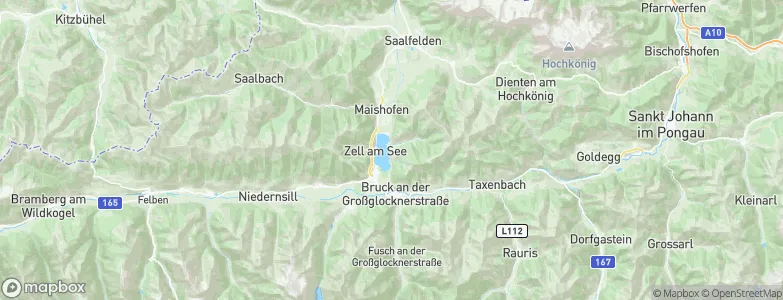 Zell am See, Austria Map