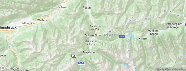 Zell am Ziller, Austria Map