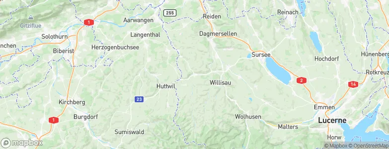 Zell, Switzerland Map