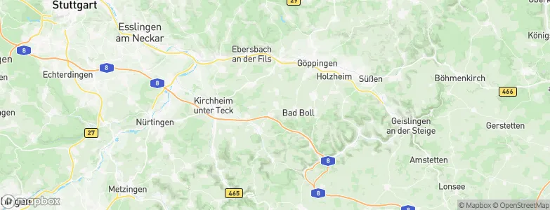 Zell unter Aichelberg, Germany Map