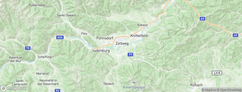 Zeltweg, Austria Map