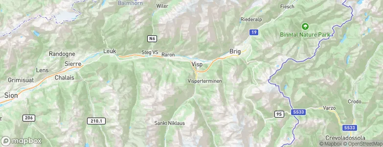 Zeneggen, Switzerland Map